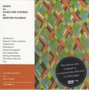 Morton Feldman - Music For Piano And Strings | Volume 3 album cover