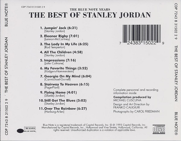 ladda ner album Stanley Jordan - The Best Of Stanley Jordan