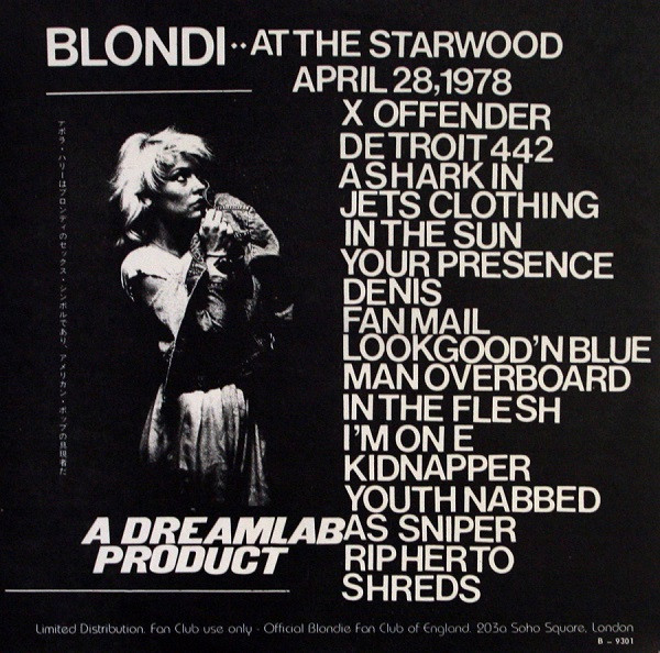 Blondie – Blondie... Live! (1978, Vinyl) - Discogs