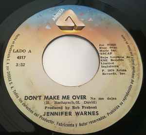 Jennifer Warnes - Don't Make Me Over album cover