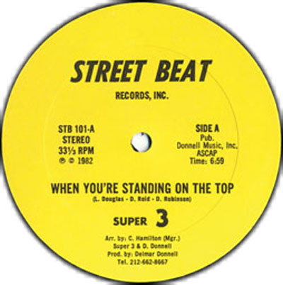 Super 3 – When You're Standing On The Top (1982, Yellow Labels