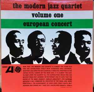 The Modern Jazz Quartet - European Concert: Volume One album cover