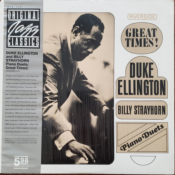 Обложка конверта виниловой пластинки Duke Ellington, Billy Strayhorn - Piano Duets: Great Times!