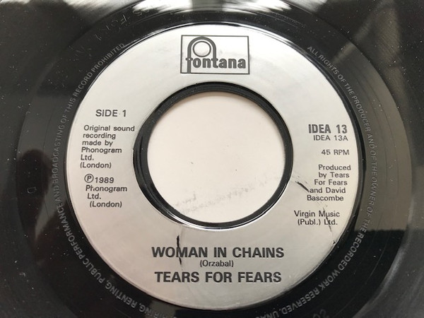 Tears For Fears Featuring Oleta Adams – Woman In Chains (1992, Vinyl) -  Discogs