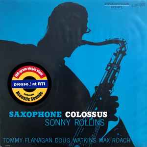 Sonny Rollins – Saxophone Colossus (2002, 180g, Vinyl) - Discogs