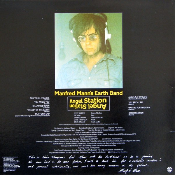 Manfred Mann's Earth Band - Angel Station | Warner Bros. Records (BSK 3302) - 2