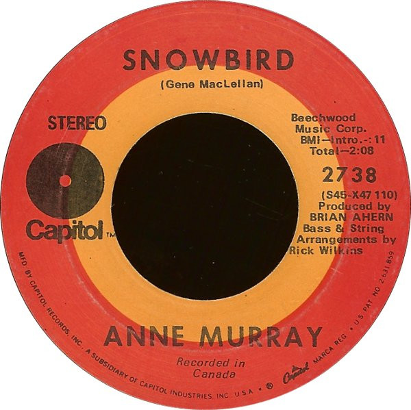 Anne Murray – Snowbird (1970, Scranton Pressing, Vinyl) - Discogs