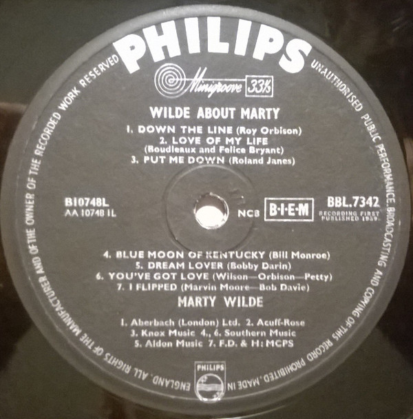 Marty Wilde - Wilde About Marty | Philips (BBL 7342) - 3