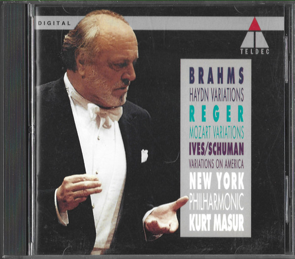 Brahms / Reger / Ives / Schuman - New York Philharmonic, Kurt Masur ...