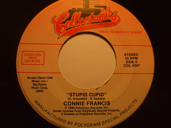 descargar álbum Connie Francis - Stupid Cupid My Happiness