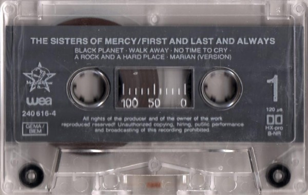 The Sisters Of Mercy – First And Last And Always (1985