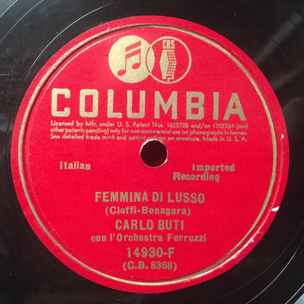 descargar álbum Carlo Buti con L'Orchestra Ferruzzi - Acquaiola Campagnola Femmina di Lusso