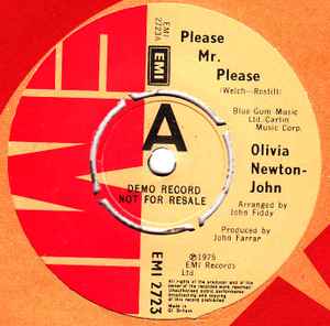 Olivia Newton-John - Please Mr. Please / Don't Cry For Me Argentina album cover