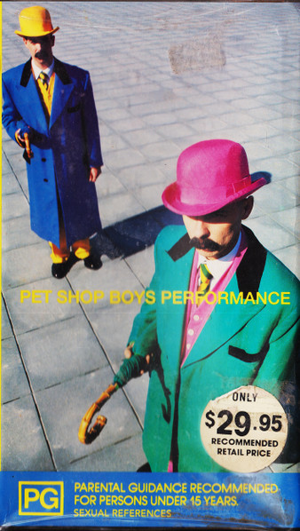 Pet Shop Boys – Performance (1992, Laserdisc) - Discogs