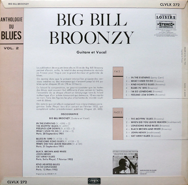 baixar álbum Big Bill Broonzy - Anthologie du Blues Vol 2