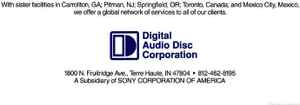 Digital Audio Disc Corp. on Discogs