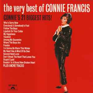 Connie Francis - The Very Best Of Connie Francis (Connie's 21 Biggest Hits!) album cover