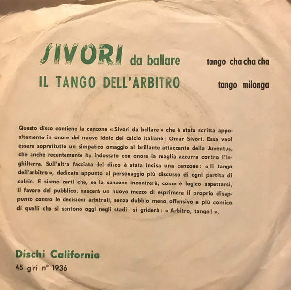 descargar álbum Orquesta California - Sivori Da Ballare