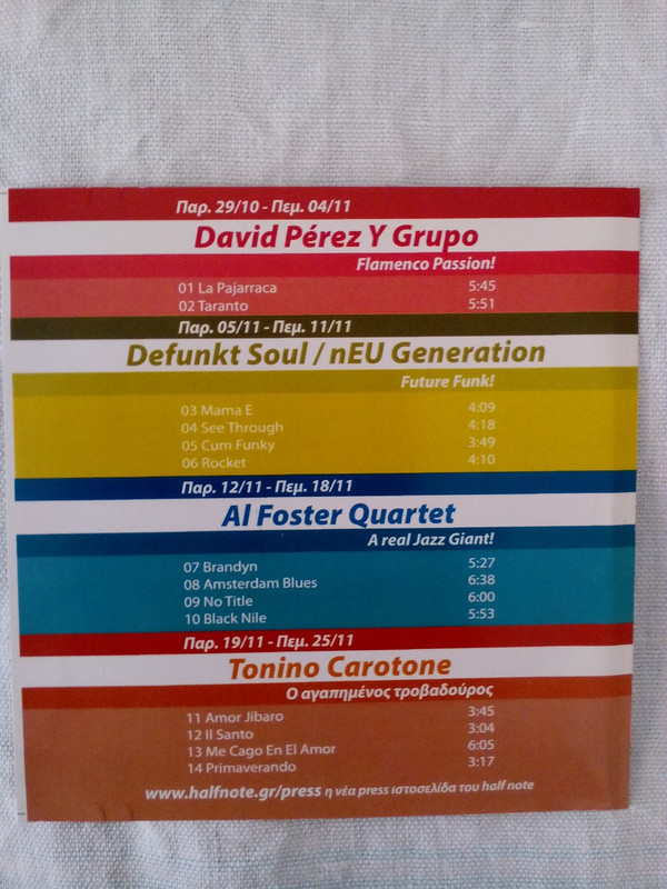 ladda ner album David Pérez Defunkt SoulnEU Generation Al Foster Quartet Tonino Carotone - Untitled
