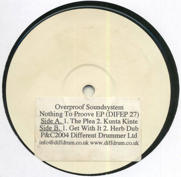 (CD)Nothing to Proove／Overproof Soundsystem