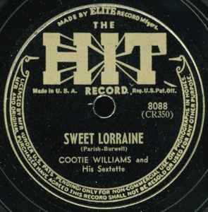 Cootie Williams Sextet - Sweet Lorraine / Honeysuckle Rose album cover