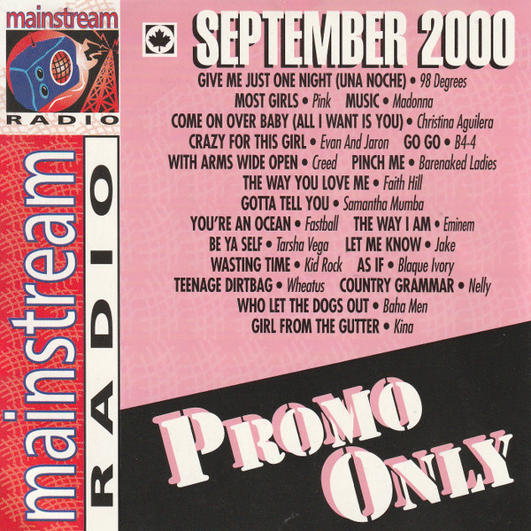 Promo Only Mainstream Radio : September 2000 (2000, CD) - Discogs