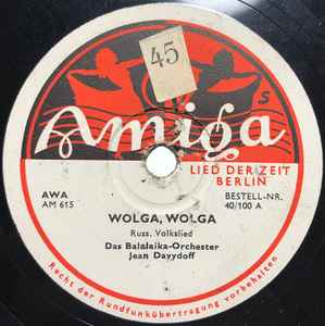 Balalaika-Orchester Davydoff - Wolga, Wolga / Roter Sarafan album cover