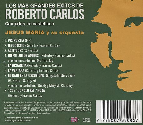 ladda ner album Roberto Carlos, Jesús María Y Su Orquesta - Los Más Grandes Éxitos De Roberto Carlos