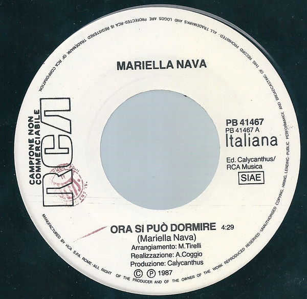 descargar álbum Mariella Nava - Ora Si Può Dormire Cè Chi Va A Milano