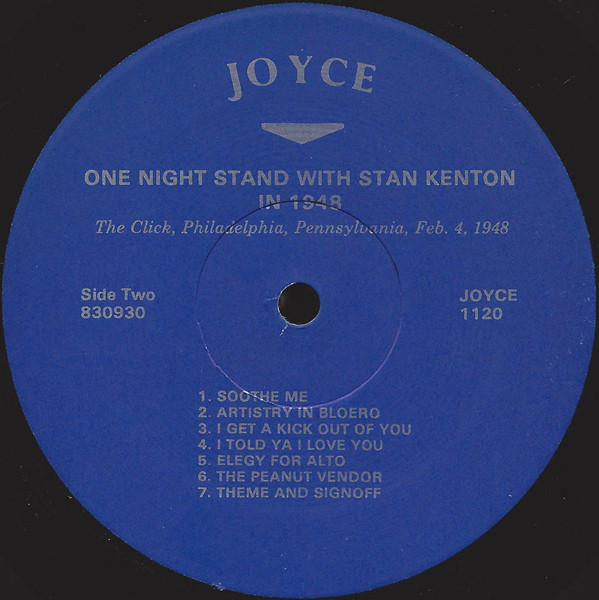 baixar álbum Stan Kenton - One Night Stand With Stan Kenton In 1948