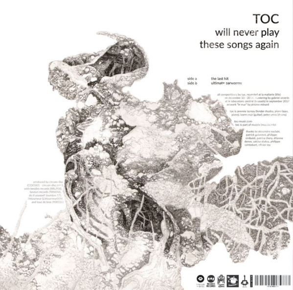 TOC - Will Never Play These Songs Again | Circum-Disc (CIDI1801) - 2