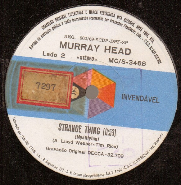 Album herunterladen Murray Head - Heaven On Their Minds Strange Thing