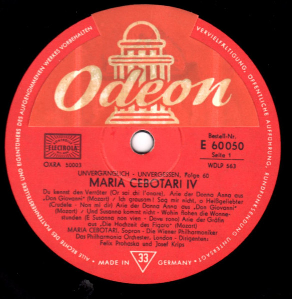Maria Cebotari – Maria Cebotari IV (Vinyl) - Discogs