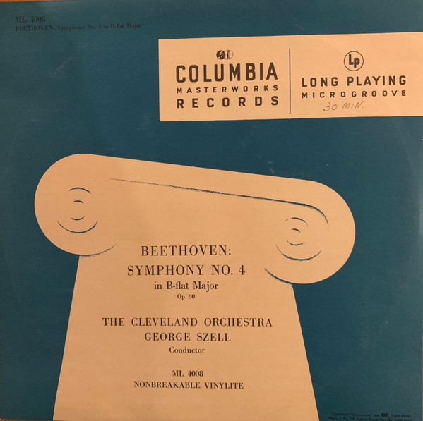 Beethoven, The Cleveland Orchestra, George Szell – Symphony No. 4