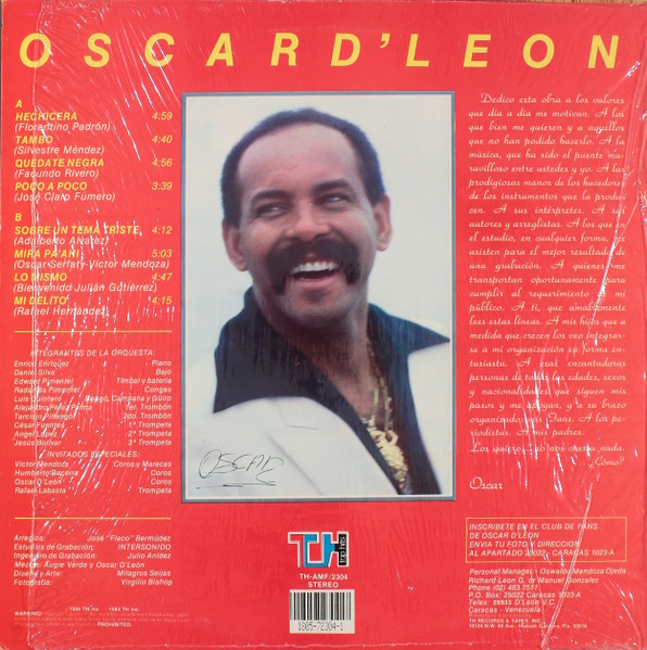 CD/Personalidad Oscar D´Leon/【J21】 /-