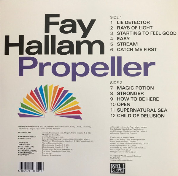 Fay Hallam - Propeller | Well Suspect Records (SUSSLP21) - 2