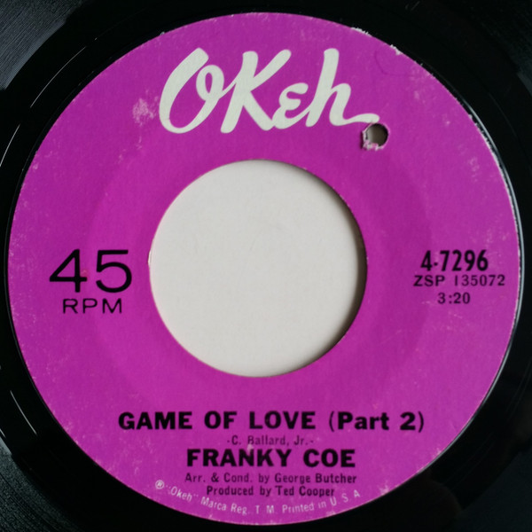 descargar álbum Franky Coe - Game Of Love