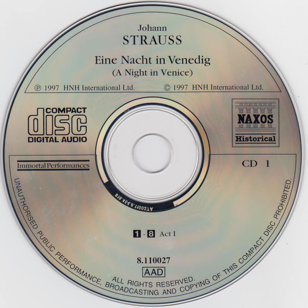 descargar álbum Strauß, Steiner - Eine Nacht In Venedig A Night In Venice Gesamtaufnahme Berlin 1938
