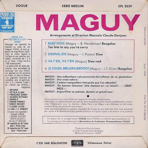 Album herunterladen Maguy - Baby ness
