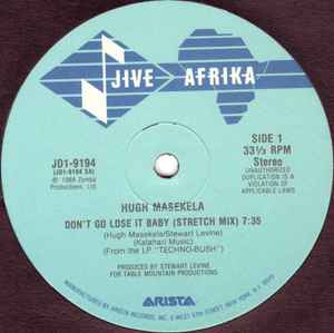 Hugh Masekela - Don't Go Lose It Baby album cover