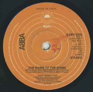 ABBA - The Name Of The Game / I Wonder (Departure) album cover