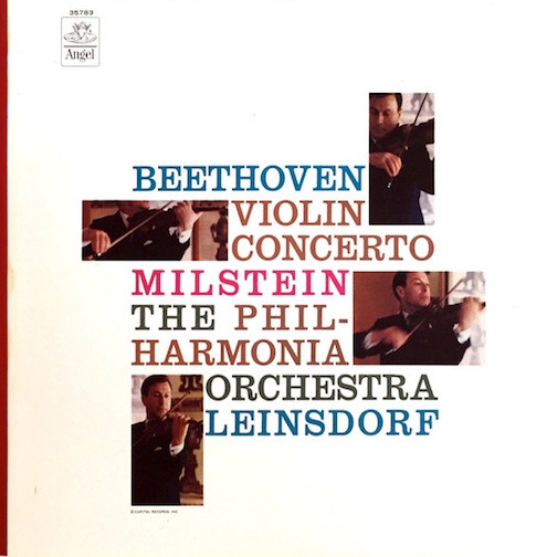Album herunterladen Beethoven, Nathan Milstein, The Philharmonia Orchestra, Erich Leinsdorf - Violin Concerto In D Major