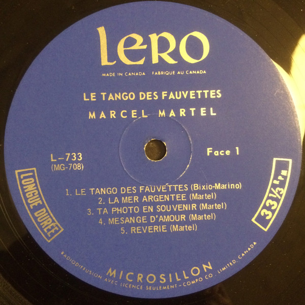 Marcel Martel - Le Tango Des Fauvettes | Lero (L-733) - 3