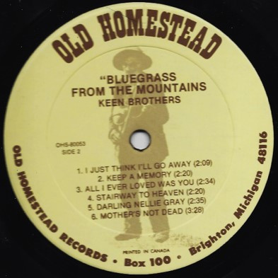 baixar álbum The Keen Brothers - Bluegrass From The Mountain