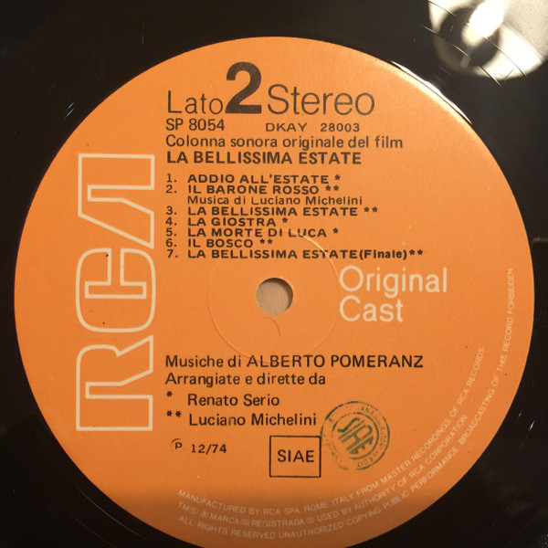 baixar álbum Alberto Pomeranz - La Bellissima Estate