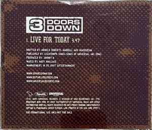 3 Doors Down – Live For Today (2005, CD) - Discogs