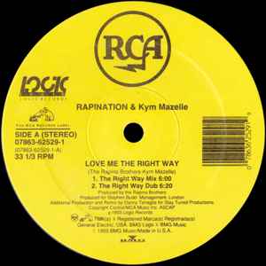 The Rapino Brothers - Love Me The Right Way (The Danny Tenaglia Remixes) album cover
