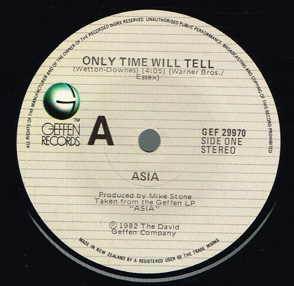 Asia - Only Time Will Tell | Releases | Discogs