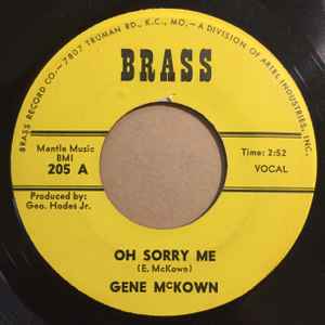 Gene McKown - Oh Sorry Me / My Get Up And Go album cover
