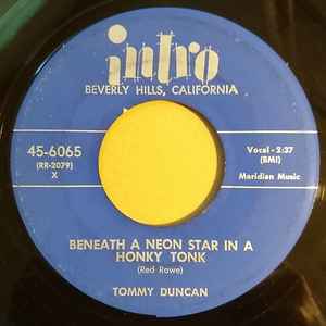 Tommy Duncan - Beneath A Neon Star In A Honky Tonk album cover